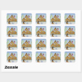 Kerst Kersthuis Stickers (Vel)