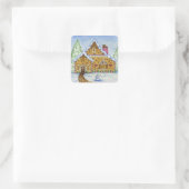 Kerst Kersthuis Stickers (Tas)