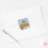 Kerst Kersthuis Stickers (Envelop)