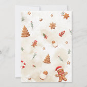 Kerst Kersthuis Verjaardag Bedankkaart (Achterkant)