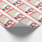 Kerst-kerstinpakpapier Cadeaupapier (Hoek)