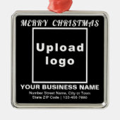 Kerst-kerstkantoneelversiering Metalen Ornament (Voorkant)