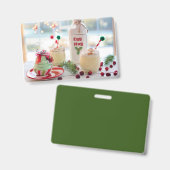 KERST KERSTKERSMELK BADGE (Voor- en achterkant)