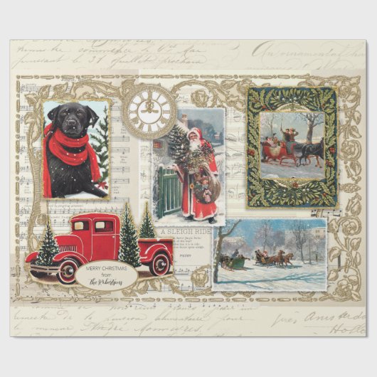  kerst kerstkerstkerstkerstkerstkerstkerstboomscho cadeaupapier (Vlak)