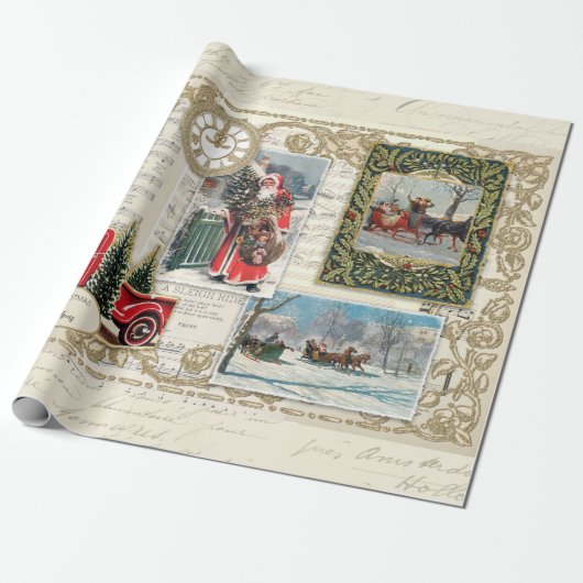 kerst kerstkerstkerstkerstkerstkerstkerstboomscho cadeaupapier (Uitgerold)