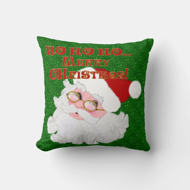 Kerst-kerstkerstkerstkerstkerstkerstkerstkerstman Kussen (Voorkant)