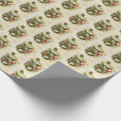 kerst kerstkerstkerstman cadeaupapier (Hoek)