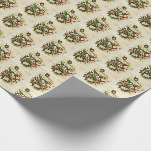 kerst kerstkerstkerstman cadeaupapier (Hoek)