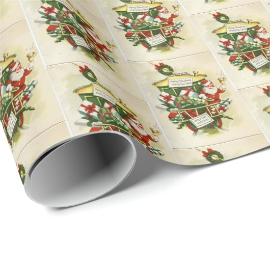 kerst kerstkerstkerstman cadeaupapier (Rol Hoek)