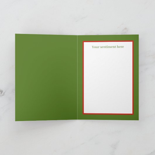 kerst kerstkerstkerstman feestdagen kaart (Binnen)