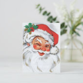 kerst kerstkerstkerstman feestdagenkaart (Staand voorkant)