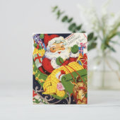 kerst kerstkerstkerstman feestdagenkaart (Staand voorkant)