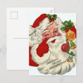 kerst kerstkerstkerstman feestdagenkaart (Voorkant / Achterkant)