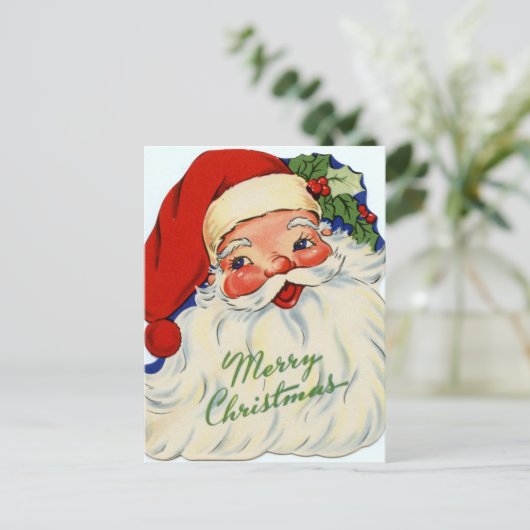 kerst kerstkerstkerstman feestdagenkaart (Staand voorkant)