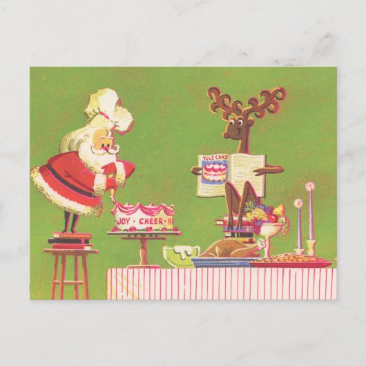 kerst kerstkerstkerstman feestdagenkaart (Voorkant)