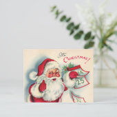 kerst kerstkerstkerstman feestdagenkaart (Staand voorkant)