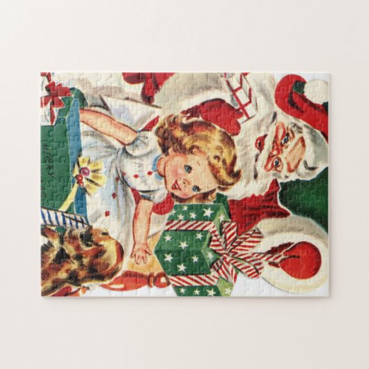 kerst kerstkerstkerstman legpuzzel (Horizontaal)