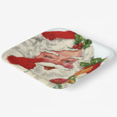 kerst kerstkerstkerstman papieren bordje (Gebogen)