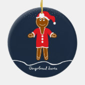 Kerst-kerstkerstkerstversiering voor ontbijtbrood keramisch ornament (Achterkant)