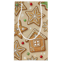 KERST KERSTKOEK HUISJES EN STERREN KLEIN CADEAUZAKJE