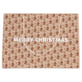Kerst Kerstkoek Koek Patroon Groot Cadeauzakje (Voorkant)