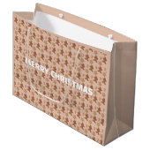 Kerst Kerstkoek Koek Patroon Groot Cadeauzakje (Voorkant Gekanteld)