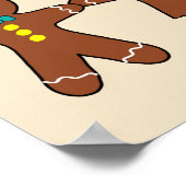 Kerst Kerstkoekje M'n Been Doet zeer Poster (Hoek)