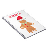 Kerst-kerstkoekjes feestelijk notitieboek (Rechterzijde)