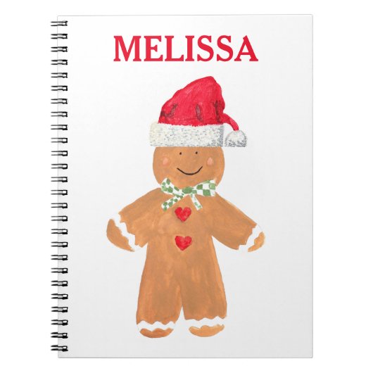 Kerst-kerstkoekjes feestelijk notitieboek (Voorkant)