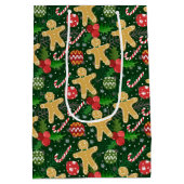 Kerst Kerstkoekjes  Medium Cadeauzakje (Achterkant)