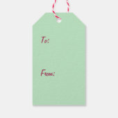 Kerst-kerstkoekjes Snoep Gift Labels Cadeaulabel (Achterkant)