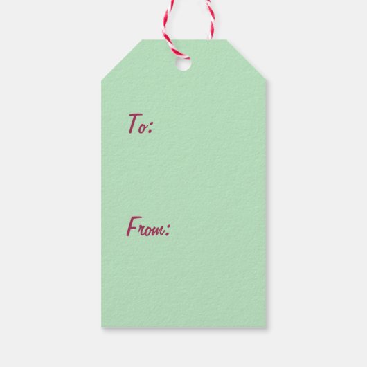 Kerst-kerstkoekjes Snoep Gift Labels Cadeaulabel (Achterkant)