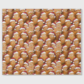 Kerst-kerstkoekjesgeleidepapier voor ontbijt cadeaupapier (Vlak)