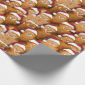 Kerst-kerstkoekjesgeleidepapier voor ontbijt cadeaupapier (Hoek)