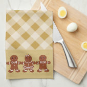 Kerst Kerstkrans Keukenhanddoek (Quarter Fold)