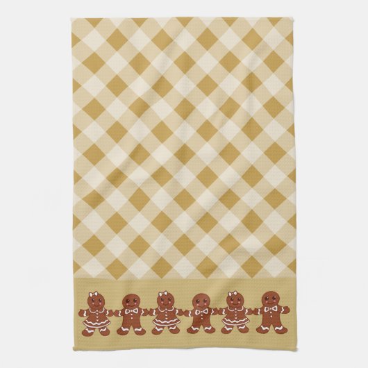 Kerst Kerstkrans Keukenhanddoek (Verticaal)