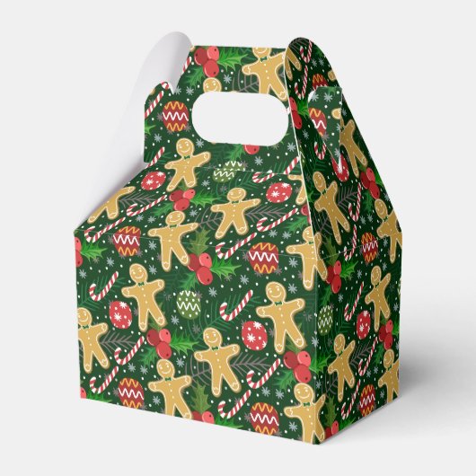 Kerst Kerstkrans Koekjes  Bedankdoosjes (Voorkant Zijde)