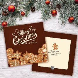 Kerst Kerstkrans Koekjes  Feestdagenkaart