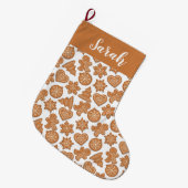 Kerst Kerstkrans Koekjes Kerst Sock Grote Kerstsok (Voorkant (Hangend))