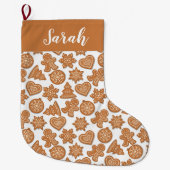 Kerst Kerstkrans Koekjes Kerst Sock Grote Kerstsok (Voorkant)