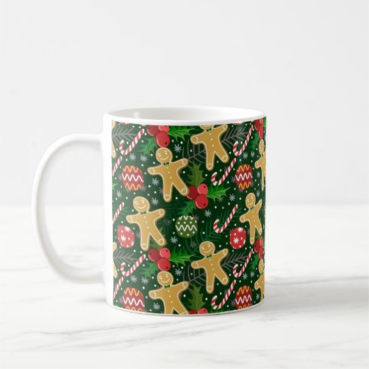 Kerst Kerstkrans Koekjes  Koffiemok (Links)