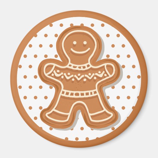 Kerst Kerstkrans Koekjes  Magneet (Voorkant)