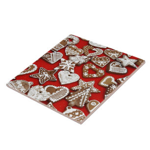Kerst Kerstkrans Koekjes Tegeltje