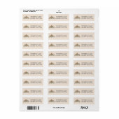 Kerst Kerstkrans Retouradres Etiket (Full Sheet)