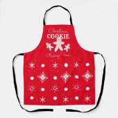 Kerst Kerstkrans Rood Bakteam Roze Schort (Voorkant)