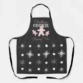 Kerst Kerstkrans Roze Bakteam   Schort (Voorkant)