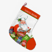 kerst-kerstman-helikopter grote kerstsok (Voorkant (Hangend))