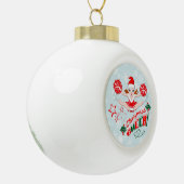 Kerst-kerstman Keramische Bal Ornament (Links)