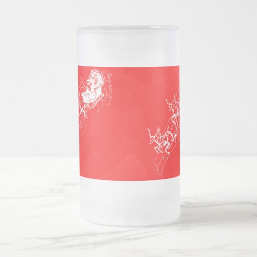 Kerst: Kerstman - Matglas Bierpul (Center)