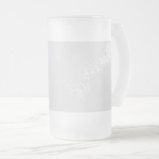 Kerst: Kerstman - Matglas Bierpul (Voorkant rechts)